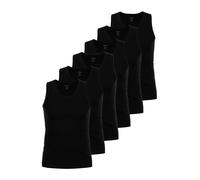6 Pack Athlete Sleeveless Tops Micro Modal by Ammann 10116 M-2XL Black and White
