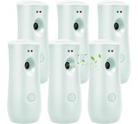 6 Pack Automatic Air Freshener Dispenser Fragrance Sprays Wall Mounted or Free Standing Aromatherapy Machine Perfume Spray for Home Hotel Office Bathroom Commercial Places, White