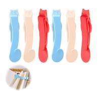 6 Pack Automatic Bookmark | Silicone Book Mark | Unique Bookmarks Follow You to Turn Pages | Multifunctional Book Markers Clip Book Accessories for Reading Lovers