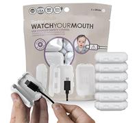 6 Pack Baby Proof USB Charger Case Child Resistant Case for Standard USB Charging Cables (White)