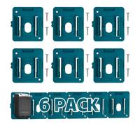 6 Pack Battery Holder for Bosch 18V battery, Battery Mount Hanger Suitable for Bosch 2.0Ah 3.0Ah 4.0Ah 5.0Ah Battery (with 12 screws)