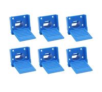 6 Pack Bee Hive Entrance Gates, Beehive Entrance Reducer, Beehive Door Window Ventilated for Outdoor Yard Farm Garden (Blue)