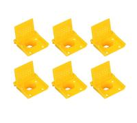 6 Pack Bee Hive Entrance Gates, Square Bee Hive Entrance Reducer Open and Close Plastic Beehive Ventilation Window (Yellow+5.3cm*5cm*1.2cm/2.08in*1.96in*0.47in)