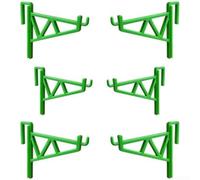 6 Pack Beehive Frame Holder Stand Brackset racks for Beekeeping Hive Maintenance Secure Support Tool Plastic Green or Black(green)
