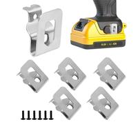 6 Pack Belt Clips for Dewal-t,Dewal-t Replacement Belt Hook Clip Stainless Steel Drill Tool Kit Suitable for Screw Holes Consistently,Drill Clip Hook Tools