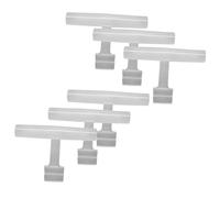 6 Pack Bird Perch Toy Sturdy Acrylic Stand Clip Clear Birds Accessories for Little Macaw African Parrot Canaries Parakeets Budgie