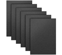 6 Pack Black ABS Plastic Sheet 12" x 16" x 0.06",Moldable Than Acrylic Sheet，Great for DIY Projects, High Tensile and Impact Strength Plastic（Smooth & Textured Finish)