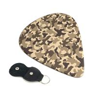 6 Pack Black White Camouflage Guitar Picks, Bass Electric Acoustic Guitar Ukulele Accessories, Medium Guitar Picks Plectrums with Organizer Bag
