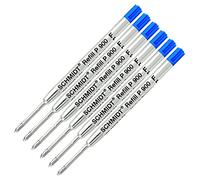 6 Pack - Blue-P900-Fine Tip Schmidt Parker Style Ballpoint Refill