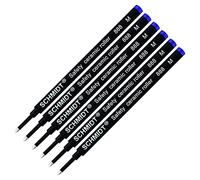 6 Pack - Blue-Schmidt 888 Medium Rollerball Refill