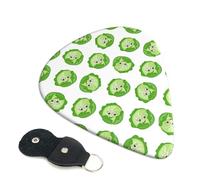 6 Pack bright cabbage cute eyes funny Guitar Picks - 0.46 0.71 0.93 mm Includes Cool Guitar Picks Thin Medium Heavy Thickness, Electric Guitar Picks for Acoustic Guitar Bass Ukulele