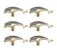 6 Pack Cabinet Pulls Single Hole Drawer Handles Decorative Metal Knob Bathroom Furniture Knobs Closet Dresser Wardrobe Cupboard Door Handle Children's Room Decor