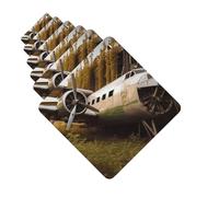 6 Pack Car Air Freshener Abandoned Plane Cute Car Hanging Air Freshener for Automotive Room Decor Gift
