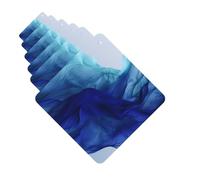 6 Pack Car Air Freshener Abstract Blue Like Wave Cute Car Hanging Air Freshener for Automotive Room Decor Gift