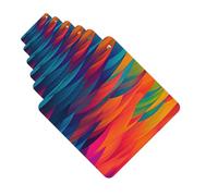 6 Pack Car Air Freshener Abstract colors pattern Cute Car Hanging Air Freshener for Automotive Room Decor Gift