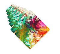 6 Pack Car Air Freshener Abstract Paint Flower Cute Car Hanging Air Freshener for Automotive Room Decor Gift