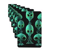6 Pack Car Air Freshener Aliens Cute Car Hanging Air Freshener for Automotive Room Decor Gift