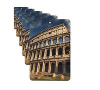 6 Pack Car Air Freshener Ancient architecture Cute Car Hanging Air Freshener for Automotive Room Decor Gift