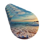 6 Pack Car Air Freshener Beach in Sunset Time Cute Car Hanging Air Freshener for Automotive Room Decor Gift