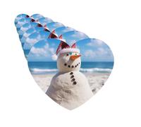 6 Pack Car Air Freshener Beach Sandy Snowman Cute Car Hanging Air Freshener for Automotive Room Decor Gift