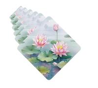 6 Pack Car Air Freshener Beautiful Lotus Flowers Cute Car Hanging Air Freshener for Automotive Room Decor Gift