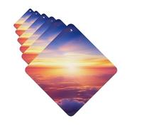 6 Pack Car Air Freshener Beautiful Sunrise Over Clouds Cute Car Hanging Air Freshener for Automotive Room Decor Gift