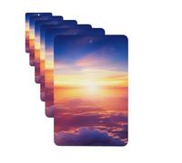 6 Pack Car Air Freshener Beautiful Sunrise Over Clouds Cute Car Hanging Air Freshener for Automotive Room Decor Gift