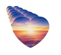 6 Pack Car Air Freshener Beautiful Sunrise Over Clouds Cute Car Hanging Air Freshener for Automotive Room Decor Gift