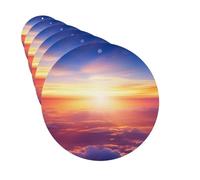 6 Pack Car Air Freshener Beautiful Sunrise Over Clouds Cute Car Hanging Air Freshener for Automotive Room Decor Gift