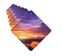 6 Pack Car Air Freshener Beautiful Sunset at Thailand Cute Car Hanging Air Freshener for Automotive Room Decor Gift