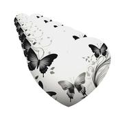 6 Pack Car Air Freshener Black Gray Butterflies Cute Car Hanging Air Freshener for Automotive Room Decor Gift