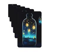 6 Pack Car Air Freshener Bottle of under the night sky Cute Car Hanging Air Freshener for Automotive Room Decor Gift