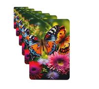 6 Pack Car Air Freshener Butterfly and Floral Cute Car Hanging Air Freshener for Automotive Room Decor Gift