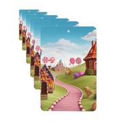 6 Pack Car Air Freshener Candy Land Cute Car Hanging Air Freshener for Automotive Room Decor Gift