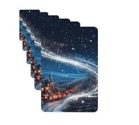 6 Pack Car Air Freshener Christmas is coming Cute Car Hanging Air Freshener for Automotive Room Decor Gift