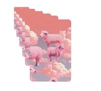 6 Pack Car Air Freshener Clouds and Sheep Cute Car Hanging Air Freshener for Automotive Room Decor Gift