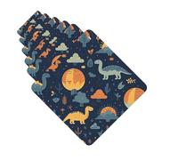 6 Pack Car Air Freshener Dinosaur Pattern Cute Car Hanging Air Freshener for Automotive Room Decor Gift