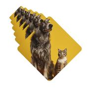 6 Pack Car Air Freshener Dog and Cat Standing Cute Car Hanging Air Freshener for Automotive Room Decor Gift