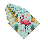 6 Pack Car Air Freshener Flamingo and Pineapple Cute Car Hanging Air Freshener for Automotive Room Decor Gift