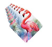 6 Pack Car Air Freshener Flamingo hand painted watercolor Cute Car Hanging Air Freshener for Automotive Room Decor Gift