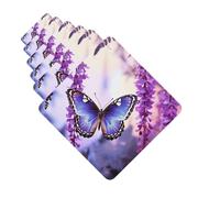 6 Pack Car Air Freshener Flower Butterfly on Wisteria Cute Car Hanging Air Freshener for Automotive Room Decor Gift