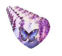 6 Pack Car Air Freshener Flower Butterfly on Wisteria Cute Car Hanging Air Freshener for Automotive Room Decor Gift