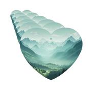 6 Pack Car Air Freshener Green Mountain Landscape Cute Car Hanging Air Freshener for Automotive Room Decor Gift