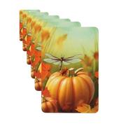 6 Pack Car Air Freshener Harvest Pumpkins Dragonfly Cute Car Hanging Air Freshener for Automotive Room Decor Gift