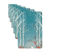 6 Pack Car Air Freshener Merry Christmas Birch Tree Cute Car Hanging Air Freshener for Automotive Room Decor Gift