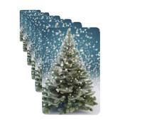 6 Pack Car Air Freshener Merry Christmas Pine Tree Cute Car Hanging Air Freshener for Automotive Room Decor Gift