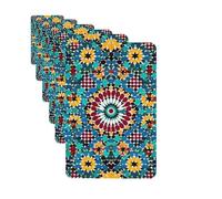 6 Pack Car Air Freshener Moroccan Color Pattern Cute Car Hanging Air Freshener for Automotive Room Decor Gift