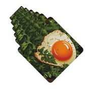 6 Pack Car Air Freshener Parsley Leaves and Eggs Cute Car Hanging Air Freshener for Automotive Room Decor Gift