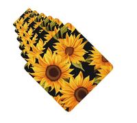 6 Pack Car Air Freshener Sunflower Flower Cute Car Hanging Air Freshener for Automotive Room Decor Gift