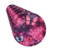 6 Pack Car Air Freshener Tie-dye Fabric with Butterflies Cute Car Hanging Air Freshener for Automotive Room Decor Gift